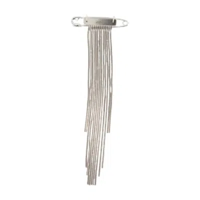 Isabel Marant Fringe Gd Brooch In Silver