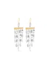 Isabel Marant Logo-engraved Drop Earrings In Gold