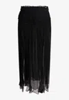 ISABEL MARANT FRINGED MIDI SKIRT