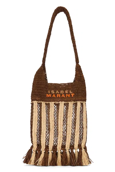 Isabel Marant Praia Small Shoulder Bag In Brown