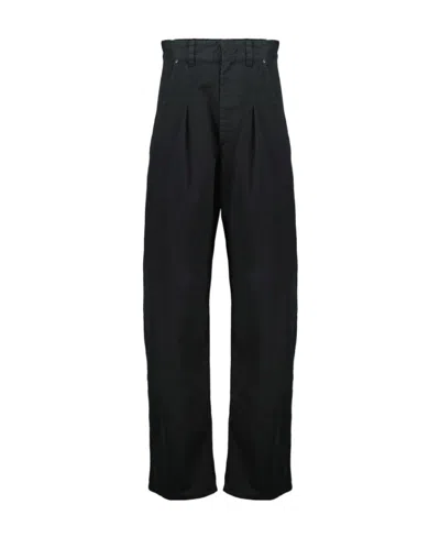 Isabel Marant Front Pleated Casual Pants In Black