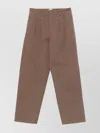 Isabel Marant Front Pleated Trousers And Pockets In Brown