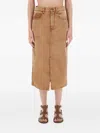 Isabel Marant Beige Lyocell Cotton Jeans In Brown
