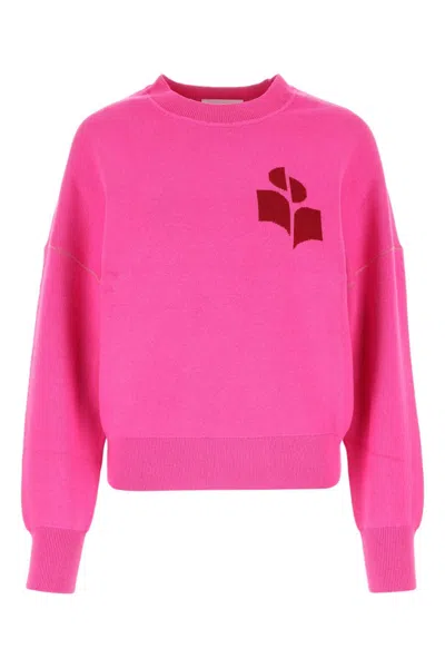 Isabel Marant Fuchsia Cotton Blend Altee Sweater