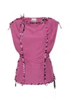 Isabel Marant Fuchsia Cotton Zohra Top