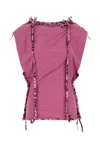 Isabel Marant Top Zohra In Cotone Fucsia  Donna In Pink
