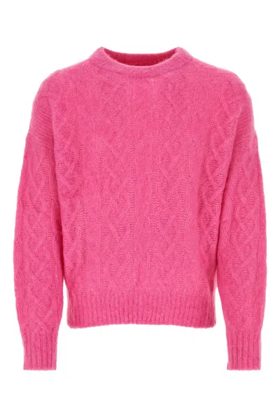 ISABEL MARANT FUCSIA ALPACA BLEND ANSON SWEATER