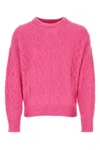 Isabel Marant Fucsia Alpaca Blend Anson Sweater In Fuchsia