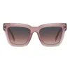 Isabel Marant 53mm Gradient Rectangular Sunglasses In Pink