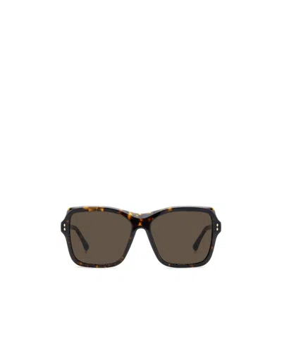 Isabel Marant Full Frame Sunglasses In Brown