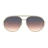 Isabel Marant 62mm Oversize Navigator Sunglasses In Gold