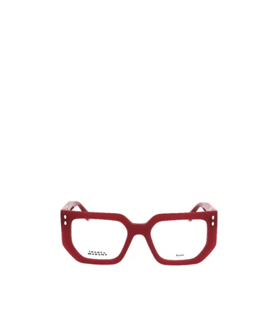 Isabel Marant Full-rimmed Glasses (with Non-prescription Lenses) In Red