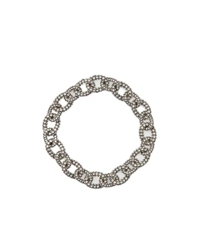 Isabel Marant Funky Ring Necklace In Silver