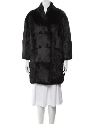 Pre-owned Isabel Marant Fur Fur Coat In Black