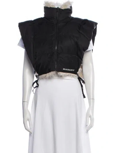 Pre-owned Isabel Marant Fur Vest In Black