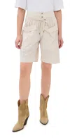 Isabel Marant Beige Gabriela Shorts In Ecru