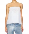 Isabel Marant Gaelia Spaghetti Strap Top In White In White