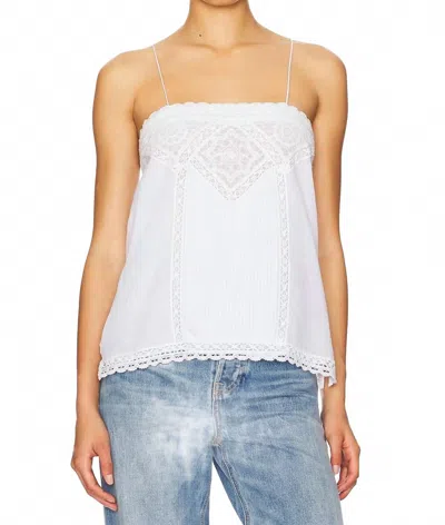 Isabel Marant Gaelia Spaghetti Strap Top In White
