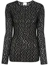 Isabel Marant Gaelle Cotton Blend Crewneck Sweater In Animal Print
