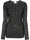 Isabel Marant Gaelle Cotton Blend Crewneck Sweater In Black