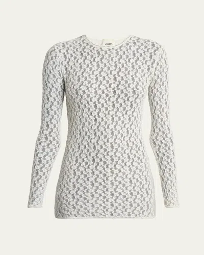 Isabel Marant Gaelle Floral Stretch Lace Top