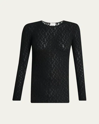 Isabel Marant Gaelle Floral Stretch Lace Top