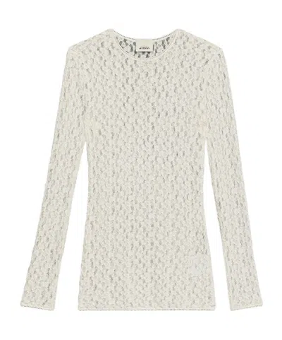 ISABEL MARANT GAELLE LONG-SLEEVE LACE TOP