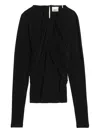 Isabel Marant Resly Draped Stretch-jersey Top In Black