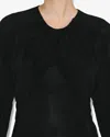Isabel Marant Resly Draped Stretch-jersey Top In Black