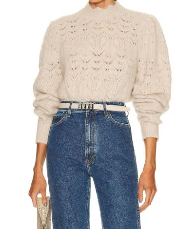 Isabel Marant Galini Sweater In Light Beige