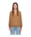 Isabel Marant Galix Spread-collar Jumper In Brown