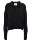 Isabel Marant Women's Galix V-neck Polo T-shirt In Black
