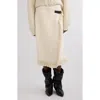 Isabel Marant Galla Cotton And Linen Wrap Skirt In Neutral