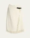 Isabel Marant Galla Asymmetric Cotton And Linen-blend Midi Wrap Skirt In Sand