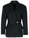Isabel Marant Gallie' Black Wool Blend Jacket In Black