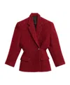 Isabel Marant Gallie Coat In Red
