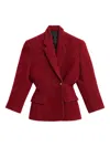 Isabel Marant Gallie Coat In Red