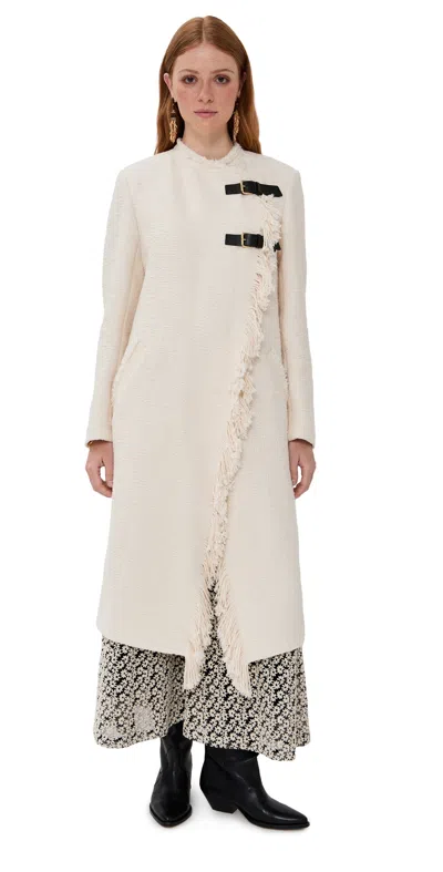 Isabel Marant Gameia Coat Ecru In Sand