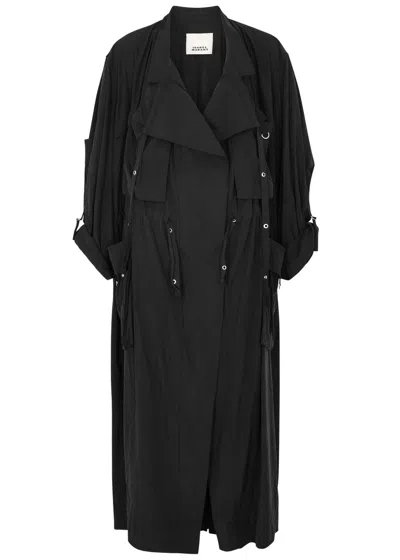 Isabel Marant Garance Trench Coat In Black