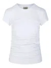 Isabel Marant Gathered Detail Short-sleeve T-shirt In White