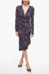 ISABEL MARANT GATHERED MAXI DRESS WITH FLORAL PRINT