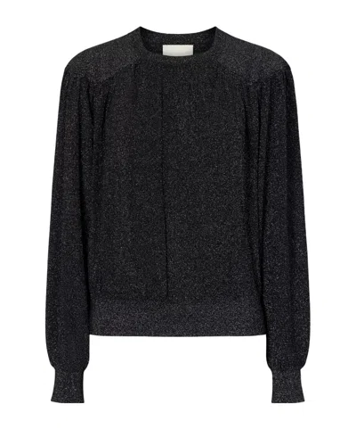Isabel Marant Enza Gathered Sweater In Animal Print