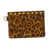 Isabel Marant Leopard Print Card Holder In Brown