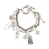 Isabel Marant Crystal-embellished Silver-tone Bracelet In Silver