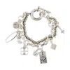 Isabel Marant Crystal-embellished Silver-tone Bracelet In Metallic