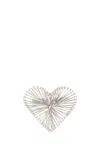 Isabel Marant Heart Shaped Wire Design Brooch In Silver