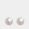 Isabel Marant Enjoy Embellished Earrings In Silver