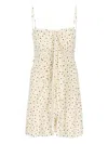 Isabel Marant Gemma Dotted Gathered Mini Dress In Multi