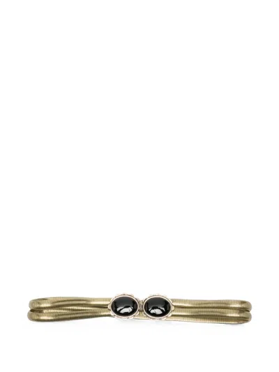 Isabel Marant Gemstone-embellished Snake-chain Belt In White