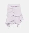 Isabel Marant Geneva Ruffled Miniskirt In Lilac